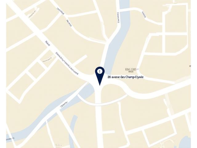 Carte de localisation de l'agence Roule Libre sur les Champs-Élysées