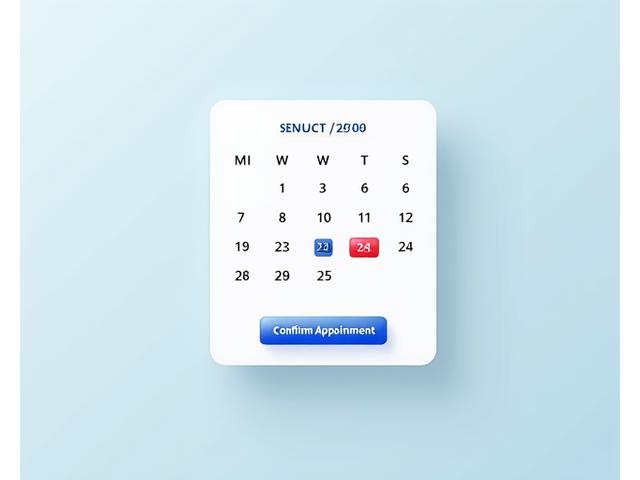 Interface de planification de rappel téléphonique avec un calendrier